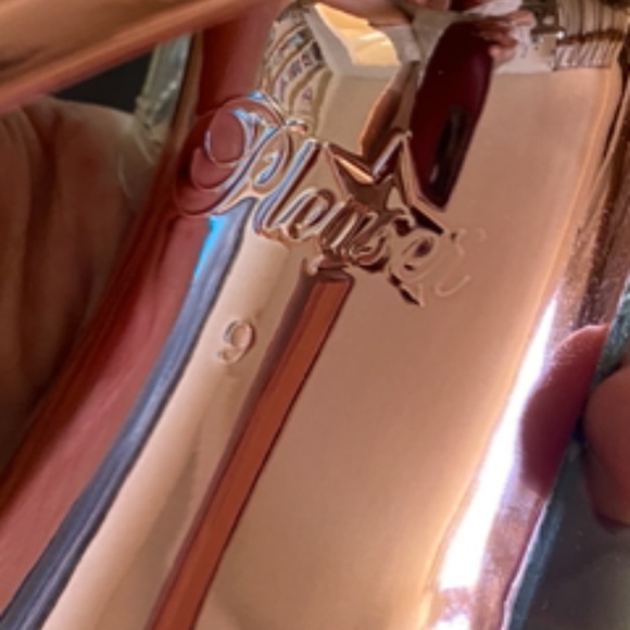 Pleaser Stilettos | Rose Gold + Clear - Picture 9 of 15